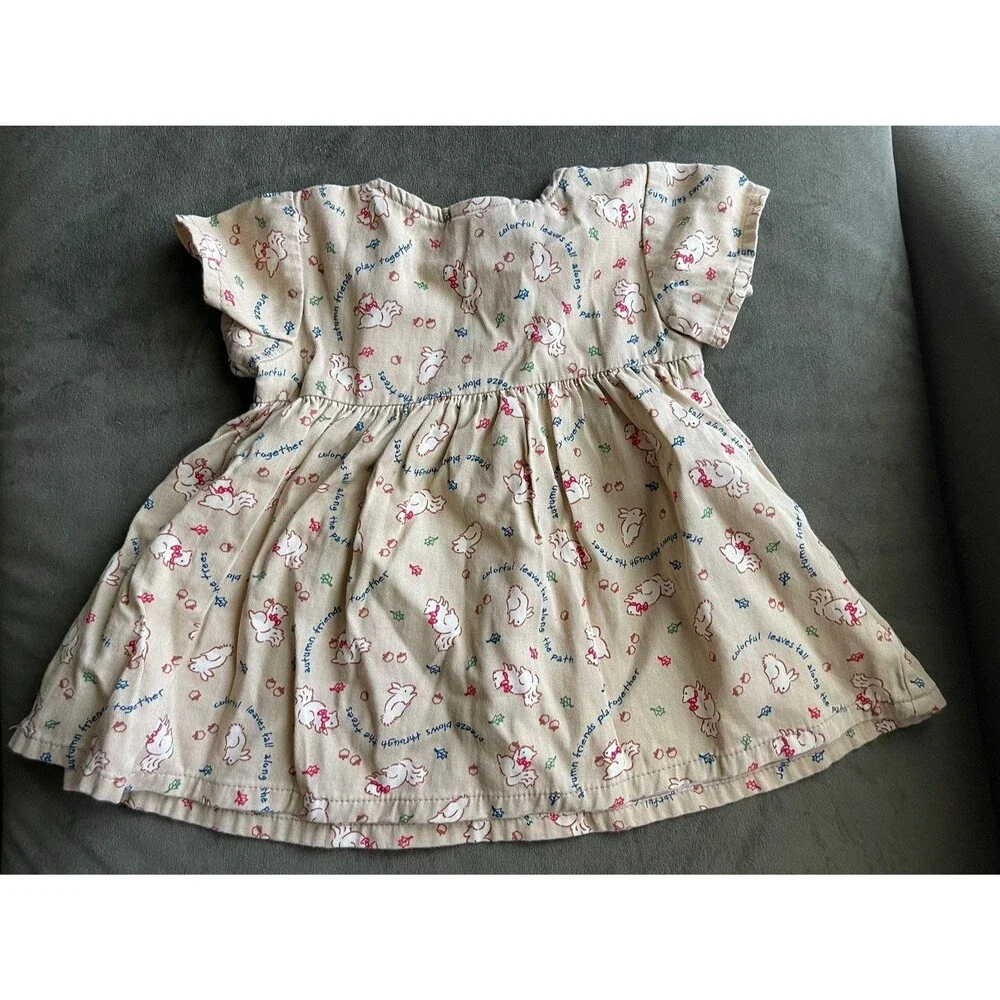 Vintage cottage bunny Oshkosh Dress